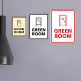 Signs ByLITA Portrait Round Green Room Door or Wall Sign Easy Installation | Directing Artists & Co-Workers | Music | Concert | Festivals