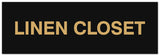 Signs ByLITA Basic Linen Closet Sign - Easy Installation | Durable Material