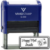 All Quality Happy Mail Inside Self-Inking Rubber Stamp | Business and Packaging Stamps