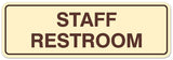 Signs ByLITA Standard Staff Restroom Sign - Easy Installation | Durable Wall or Door