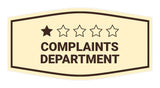 Signs ByLITA Fancy Complaints Department Funny Office Wall or Door Sign