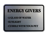 Signs ByLITA Classic Framed Energy Givers Wall or Door Sign