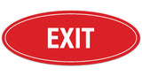 Signs ByLITA Oval Exit Sign - Laser-Engraved Lettering | Durable ABS Plastic | Vibrant Colors | Powerful Foam Tape