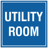 Signs ByLITA Square Utility Room Sign - Easy Installation | Durable Material