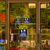 Portrait Round Plus Please Lock All Doors Remove Valuables From Sight Wall or Door Sign | Health And Safety Office Signage