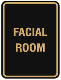 Signs ByLITA Portrait Round Facial Room Sign - Laser-Engraved Lettering | Durable ABS Plastic | Vibrant Colors | Powerful Foam Tape