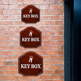 Heritage Plus Key Box Wall or Door Sign | Public Spaces Signage