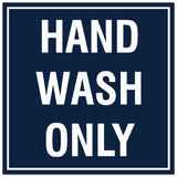 Signs ByLITA Square Hand Wash Only Sign - Easy Installation | Durable Material