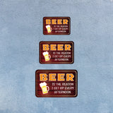 Classic Framed Plus Beer Is The Reason I Get Up Every Afternoon. Door or Wall Sign | Funny Home Decor