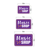 Classic Framed Plus Music Shop Wall or Door Sign | Directional Public Signage