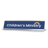 Church Office Staff Role Desk Signs 2 x 10" Plastic Desk Sign