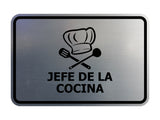 Signs ByLITA Classic Framed Jefe de la Cocina Door or Wall Sign