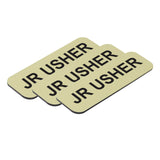 Jr Usher 1 x 3" Name Tag, (3 Pack)