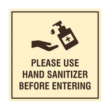Square Please Use Hand Sanitizer Before Entering Sign