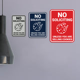 Portrait Round No Soliciting Unless You Are Selling Cookies Wall or Door Sign