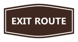 Signs ByLITA Fancy Exit Route Sign