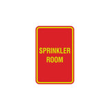 Portrait Round Sprinkler Room Sign