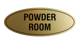 Oval Powder Room Sign