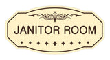 Victorian Janitor Room Sign
