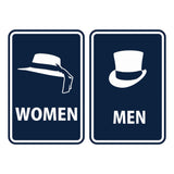Portrait Round Men / Women Sign Set