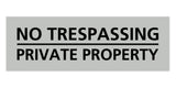 Signs ByLITA Basic No Trespassing Private Property Sign