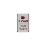 Signs ByLITA Portrait Round no trespassing private property Sign
