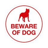Signs ByLITA Circle Beware Of Dog Sign