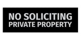 Signs ByLITA Basic No Soliciting Private Property Sign