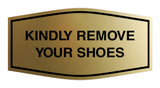 Signs ByLITA Fancy Kindly Remove Your Shoes Sign
