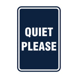 Portrait Round Quiet Please Sign