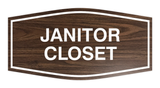 Fancy Janitor Closet Sign