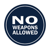 Signs ByLITA Circle No Weapons Allowed Sign