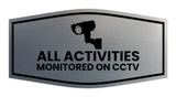 Fancy All Activities Monitored on CCTV Wall or Door Sign