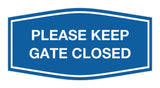 Signs ByLITA Fancy Please Keep Gate Closed Sign