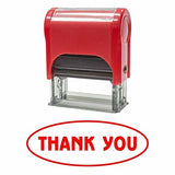 Red Thank You W/Oval Border Office Self-Inking Office Rubber Stamp