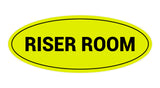 Oval Riser Room Sign