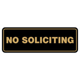 Standard No Soliciting Sign