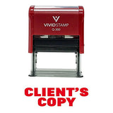 Clients Copy Self-Inking Office Rubber Stamp