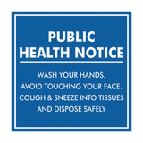 Signs ByLITA Square Public Health Notice Wash Your Hands Sign