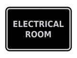 Signs ByLITA Classic Framed Electrical Room