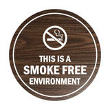 Signs ByLITA Circle This Is A Smoke Free Environment Sign