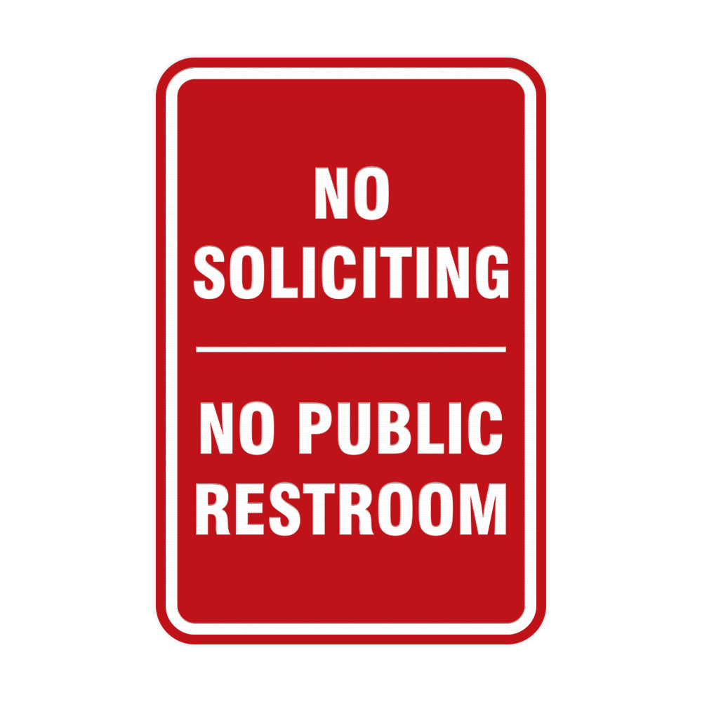 Portrait Round No Soliciting No Public Restroom Sign – All Quality portrait-round-no-soliciting-no-public-restroom-sign-all-quality