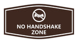 Signs ByLITA Fancy No Handshake Zone Sign