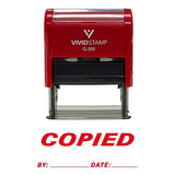 Copied By Date Self Inking Rubber Stamp