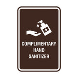 Portrait Round Complimentary Hand Sanitizer Sign