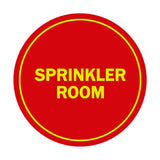 Signs ByLITA Circle Sprinkler Room Sign