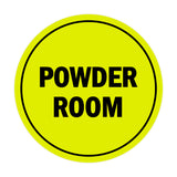 Signs ByLITA Circle Powder Room Sign