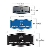 Fancy Non-Recyclable waste Wall or Door Sign