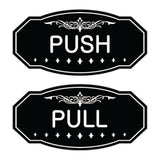 Victorian Push Pull Sign Set
