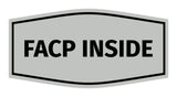 Signs ByLITA Fancy FACP Inside Sign with Adhesive Tape, Mounts On Any Surface, Weather Resistant, Indoor/Outdoor Use